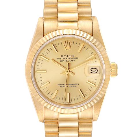 rolex datejust lady gold president|rolex datejust 31mm price.